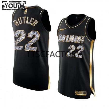 Kinder NBA Miami Heat Trikot Jimmy Butler 22 Nike 2022 Playoffs Schwarz Swingman